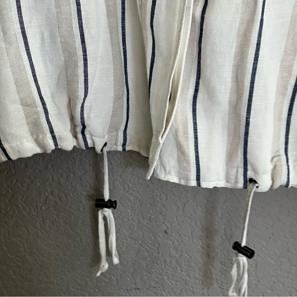 Rails Rowen lightweight linen striped jacket SZ Large - Picture 6 of 10